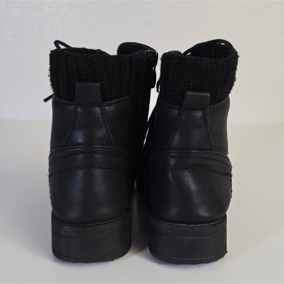 Adrienne Vittadini Alica Black High Top Boots size 1 - Picture 3 of 9